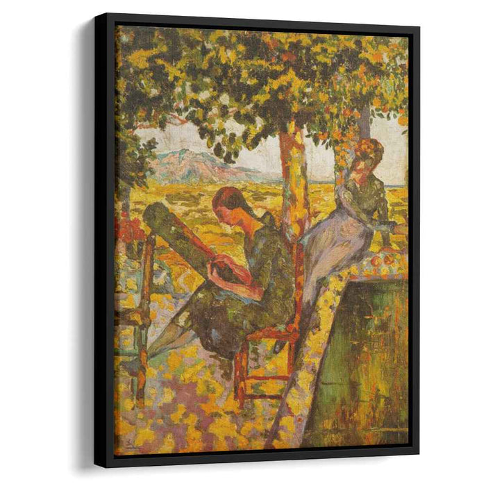 Young Girls in a Garden (1921) by Salvador Dali