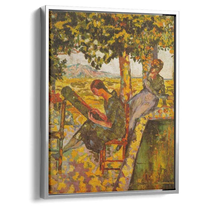 Young Girls in a Garden (1921) by Salvador Dali