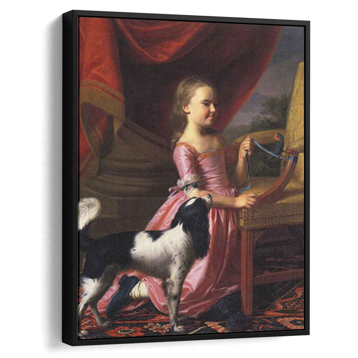 Young lady with a bird and dog (1767) by John Singleton Copley