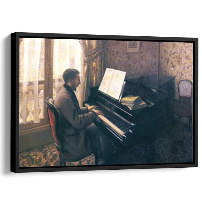 Young Man Playing the Piano (1876) by Gustave Caillebotte