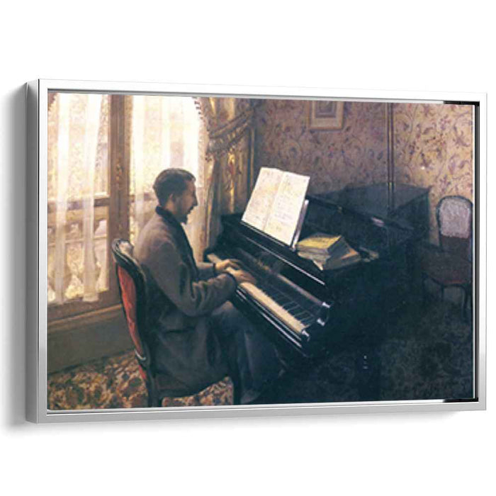 Young Man Playing the Piano (1876) by Gustave Caillebotte