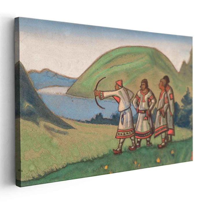 Young men (1944) by Nicholas Roerich