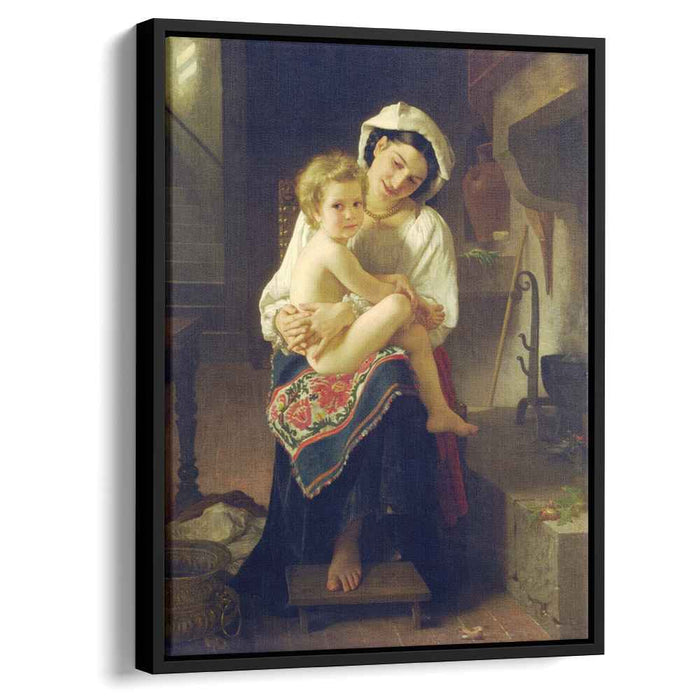 Young Mother Gazing At Her Child (1871) by William-Adolphe Bouguereau