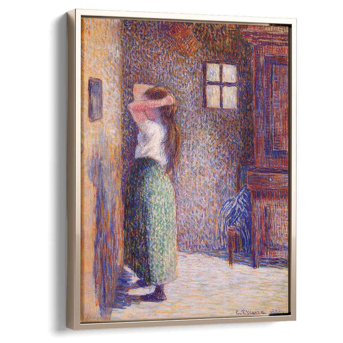 Young Peasant at Her Toilette (1888) by Camille Pissarro