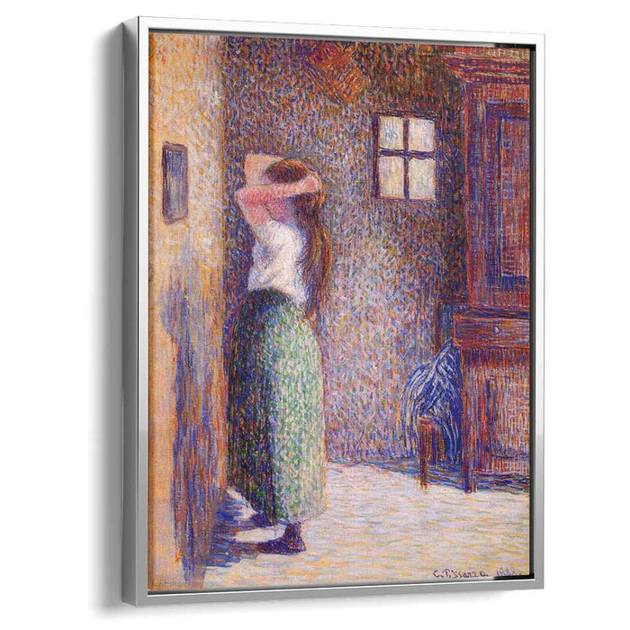 Young Peasant at Her Toilette (1888) by Camille Pissarro
