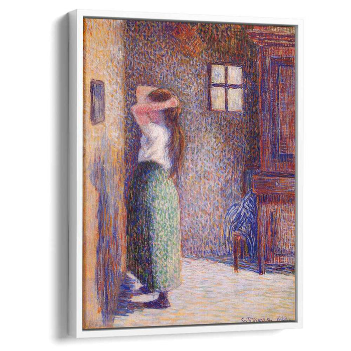 Young Peasant at Her Toilette (1888) by Camille Pissarro