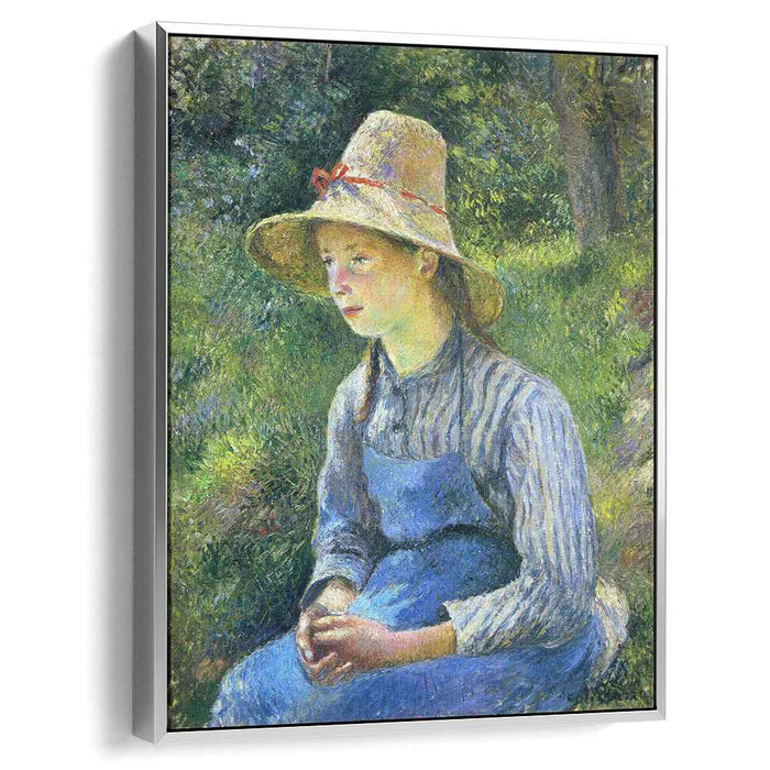 Young Peasant Girl Wearing a Hat (1881) by Camille Pissarro