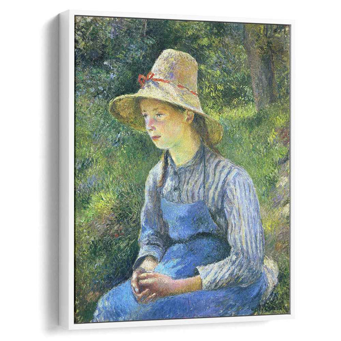 Young Peasant Girl Wearing a Hat (1881) by Camille Pissarro