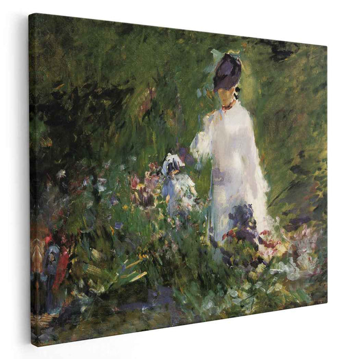 Young woman among the flowers (1879) by Edouard Manet