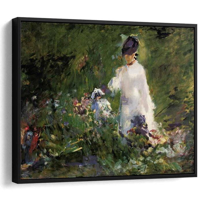 Young woman among the flowers (1879) by Edouard Manet