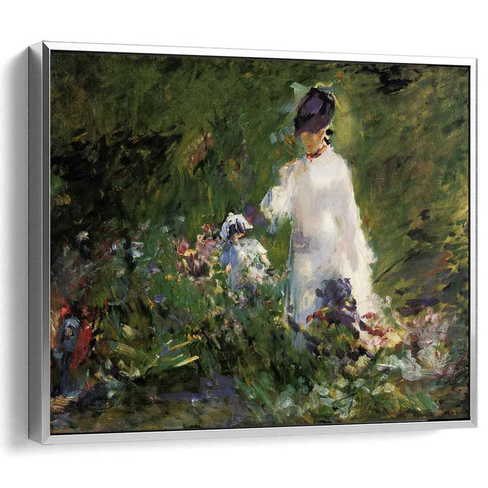 Young woman among the flowers (1879) by Edouard Manet