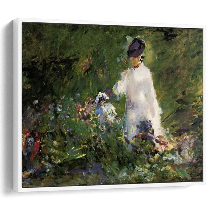 Young woman among the flowers (1879) by Edouard Manet