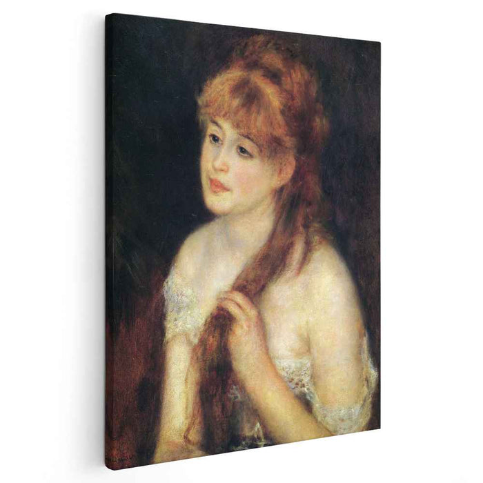 Young Woman Braiding Her Hair (1876) by Pierre-Auguste Renoir