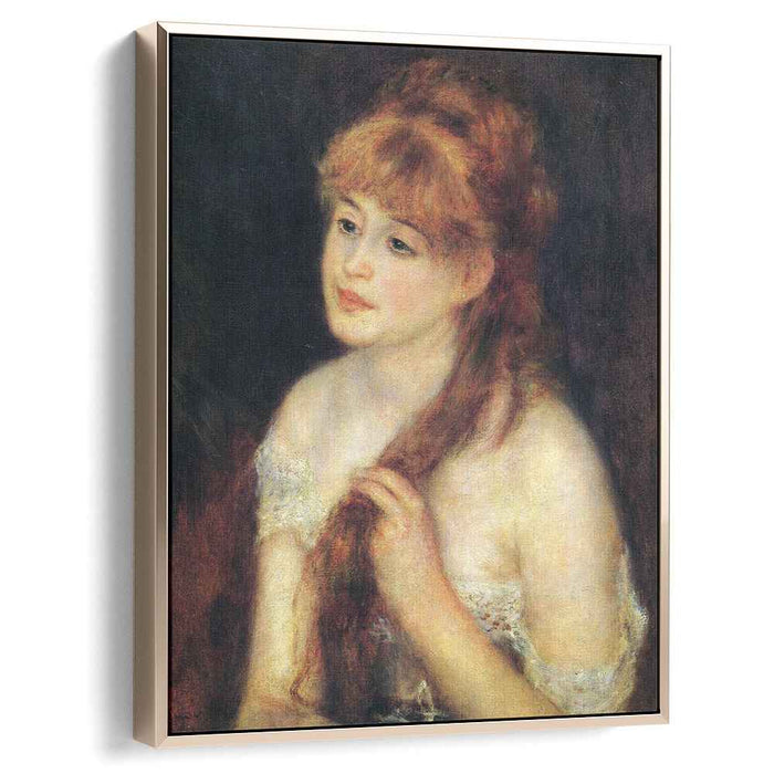Young Woman Braiding Her Hair (1876) by Pierre-Auguste Renoir