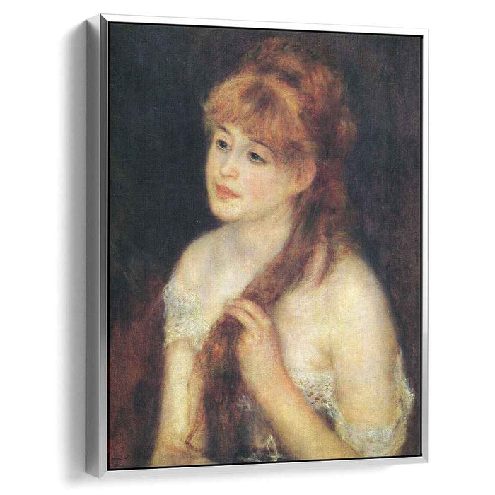 Young Woman Braiding Her Hair (1876) by Pierre-Auguste Renoir