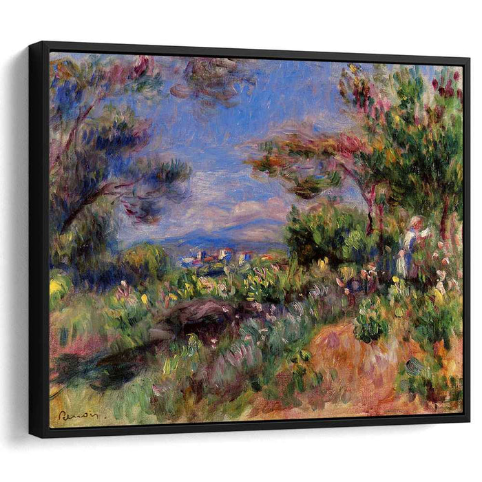 Young Woman in a Landscape, Cagnes by Pierre-Auguste Renoir