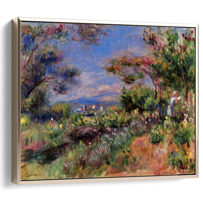 Young Woman in a Landscape, Cagnes by Pierre-Auguste Renoir
