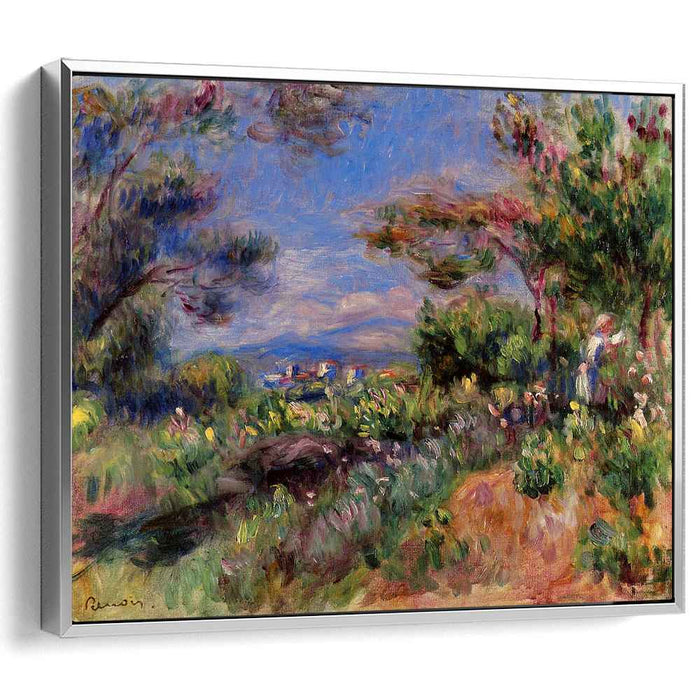 Young Woman in a Landscape, Cagnes by Pierre-Auguste Renoir