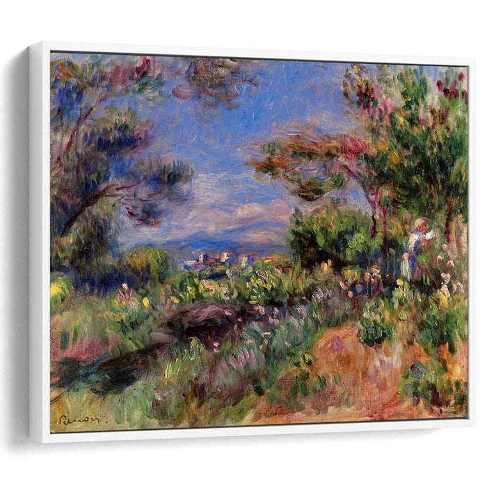 Young Woman in a Landscape, Cagnes by Pierre-Auguste Renoir