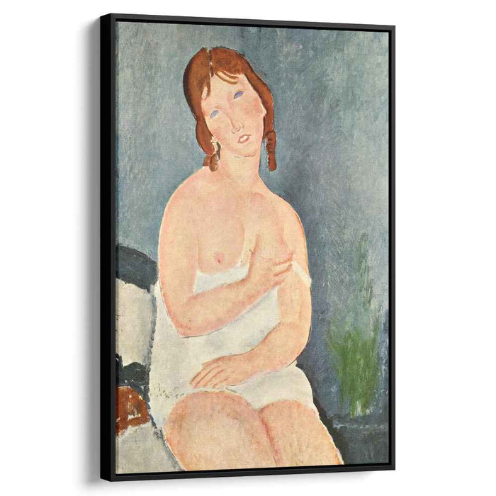 Young Woman in a Shirt (The Little Milkmaid) (1917) by Amedeo Modigliani