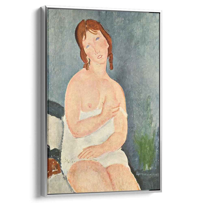 Young Woman in a Shirt (The Little Milkmaid) (1917) by Amedeo Modigliani