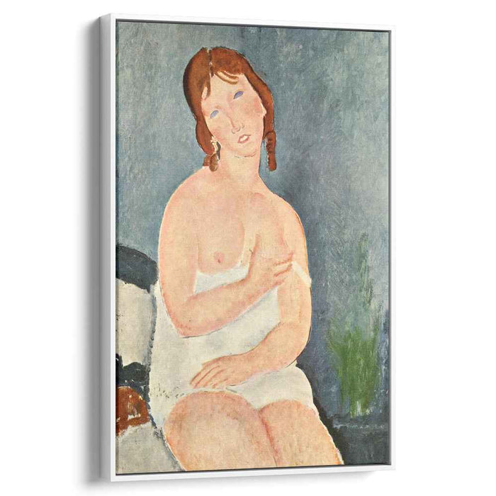 Young Woman in a Shirt (The Little Milkmaid) (1917) by Amedeo Modigliani