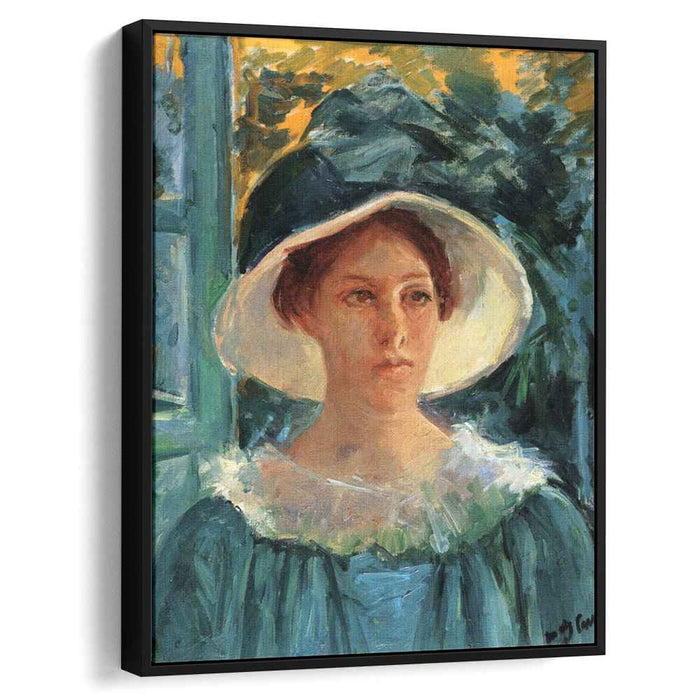 Young Woman In Green Outdoors In The Sun (1914) by Mary Cassatt