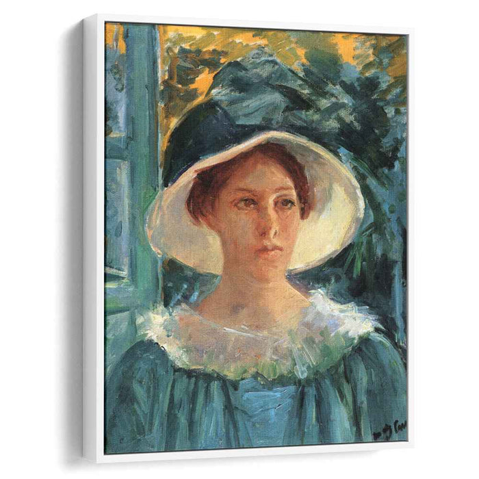 Young Woman In Green Outdoors In The Sun (1914) by Mary Cassatt