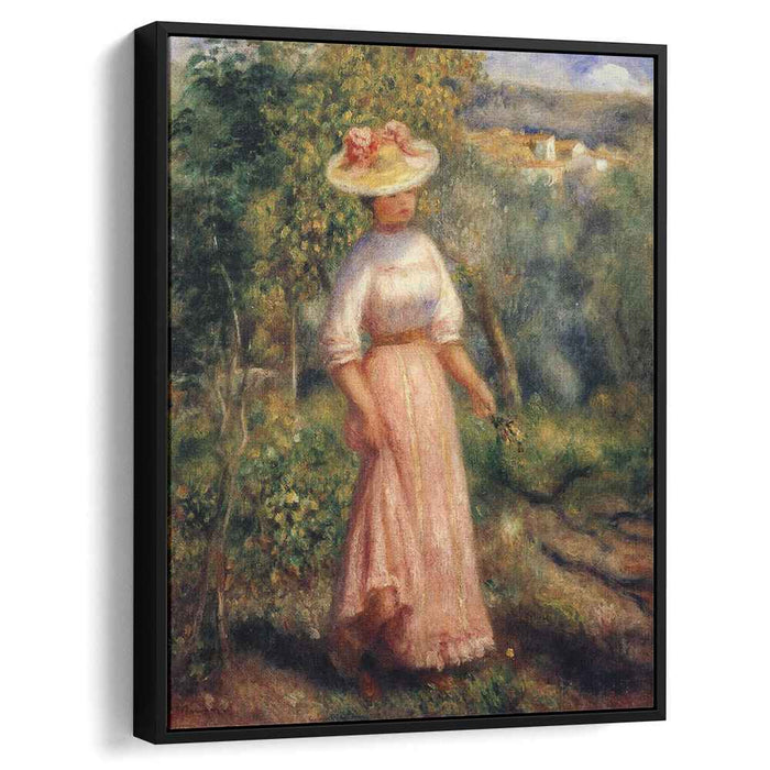 Young Woman in Red in the Fields (1900) by Pierre-Auguste Renoir