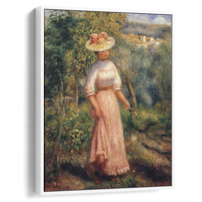 Young Woman in Red in the Fields (1900) by Pierre-Auguste Renoir