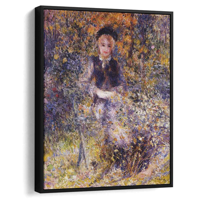 Young Woman on a Bench (1875) by Pierre-Auguste Renoir