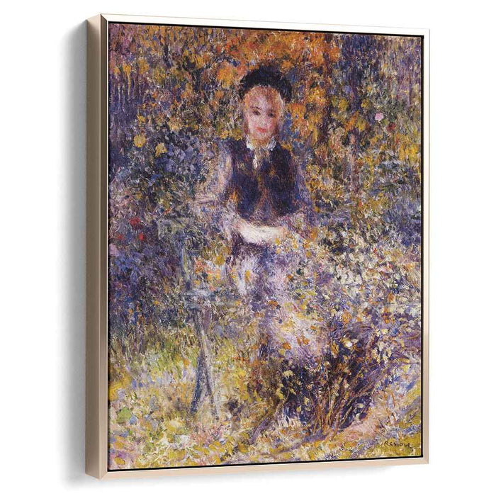 Young Woman on a Bench (1875) by Pierre-Auguste Renoir