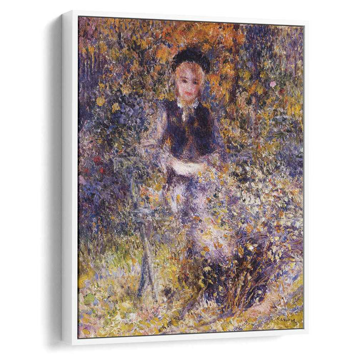Young Woman on a Bench (1875) by Pierre-Auguste Renoir