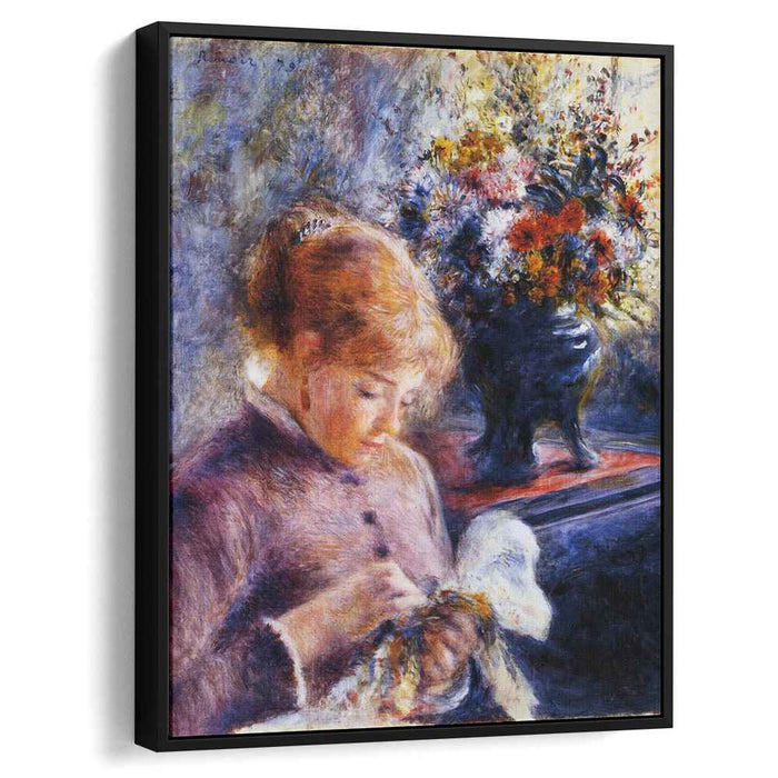 Young Woman Sewing (1879) by Pierre-Auguste Renoir