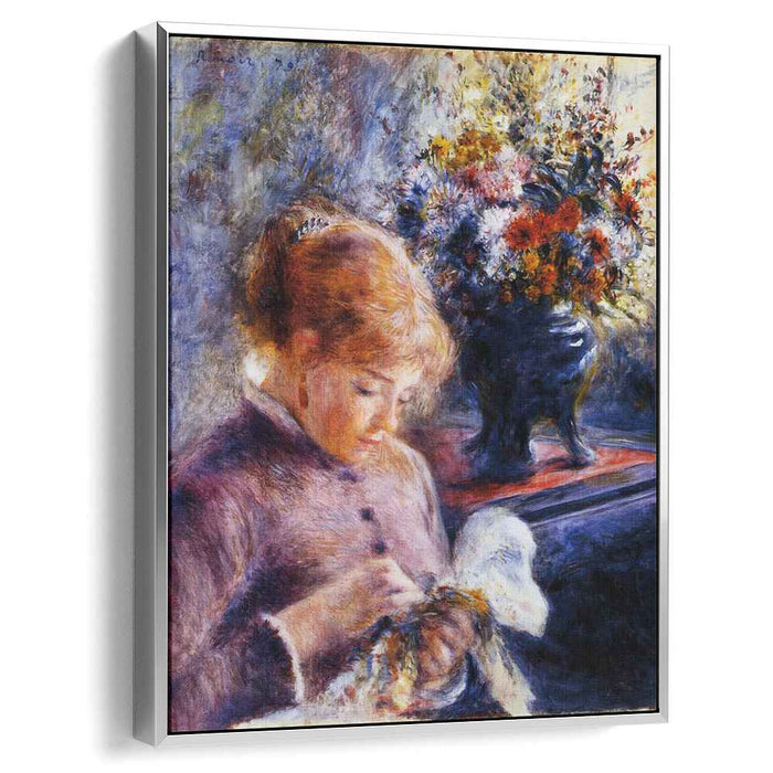 Young Woman Sewing (1879) by Pierre-Auguste Renoir