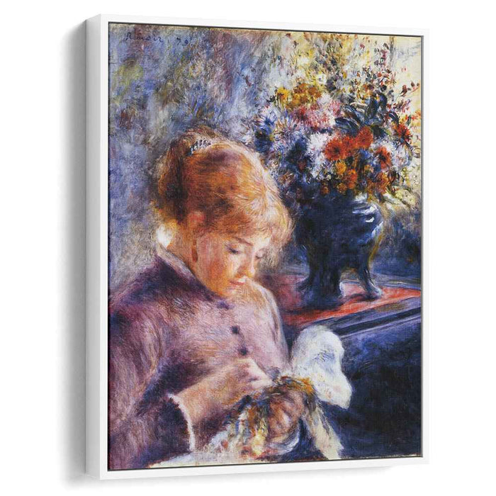Young Woman Sewing (1879) by Pierre-Auguste Renoir