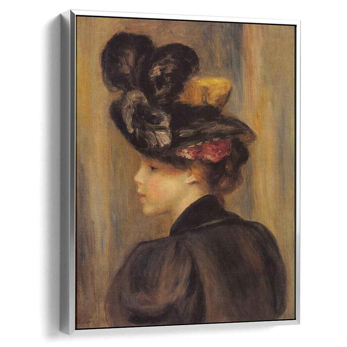 Young Woman Wearing a Black Hat (1895) by Pierre-Auguste Renoir