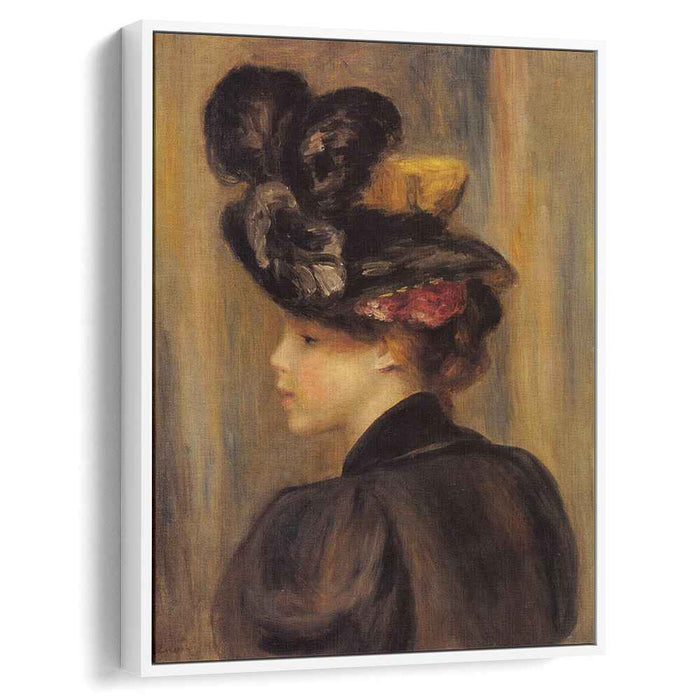 Young Woman Wearing a Black Hat (1895) by Pierre-Auguste Renoir
