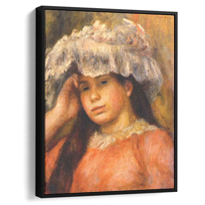 Young Woman Wearing a Hat (1894) by Pierre-Auguste Renoir