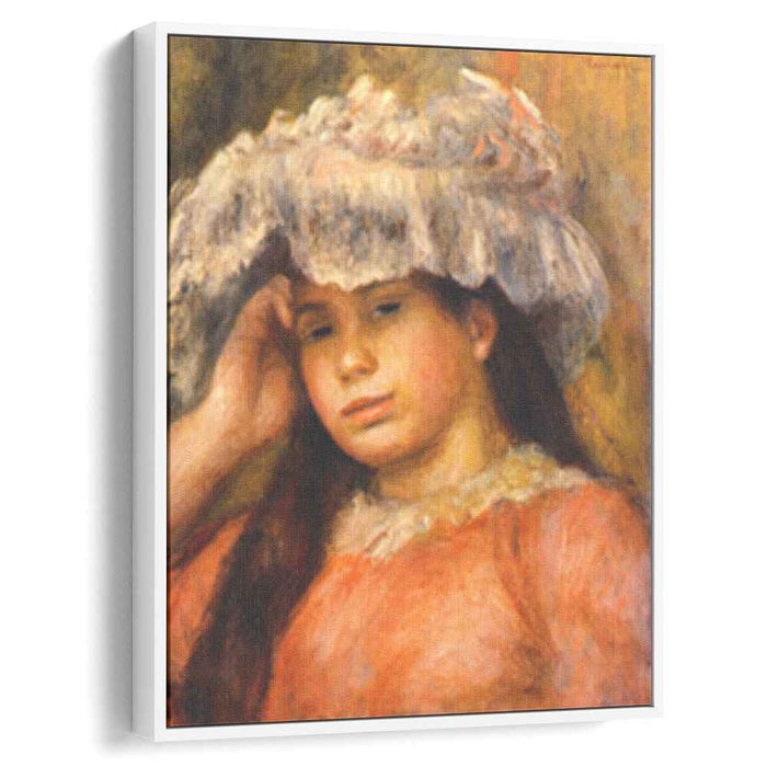 Young Woman Wearing a Hat (1894) by Pierre-Auguste Renoir