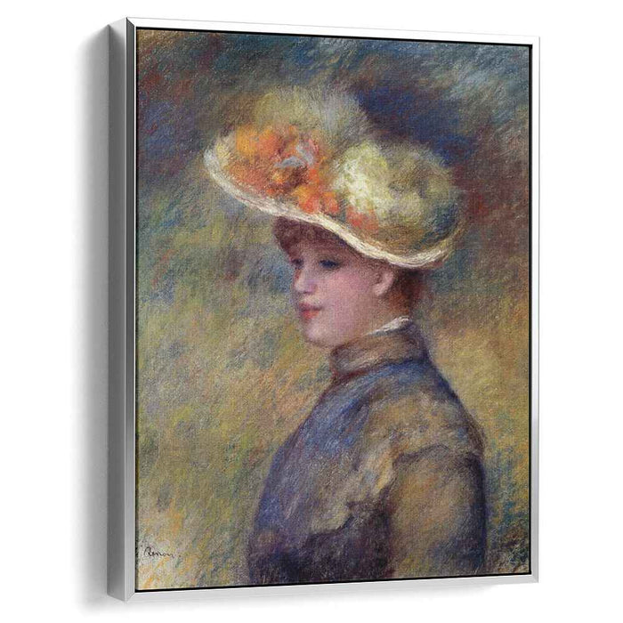Young Woman Wearing a Hat by Pierre-Auguste Renoir