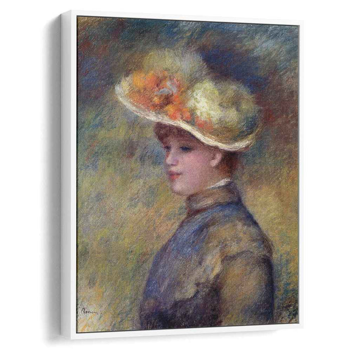 Young Woman Wearing a Hat by Pierre-Auguste Renoir