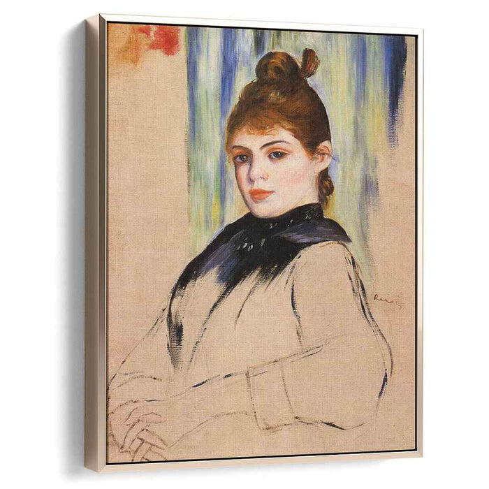 Young Woman with a Bun in Her Hair (1882) by Pierre-Auguste Renoir