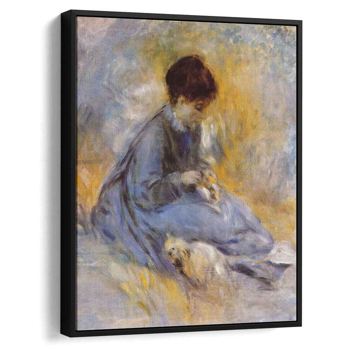 Young Woman with a Dog (1876) by Pierre-Auguste Renoir