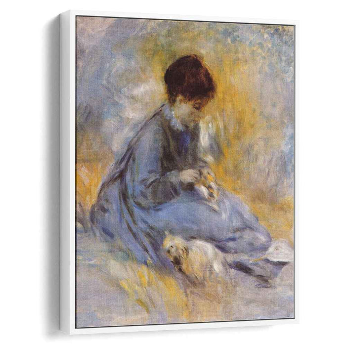 Young Woman with a Dog (1876) by Pierre-Auguste Renoir