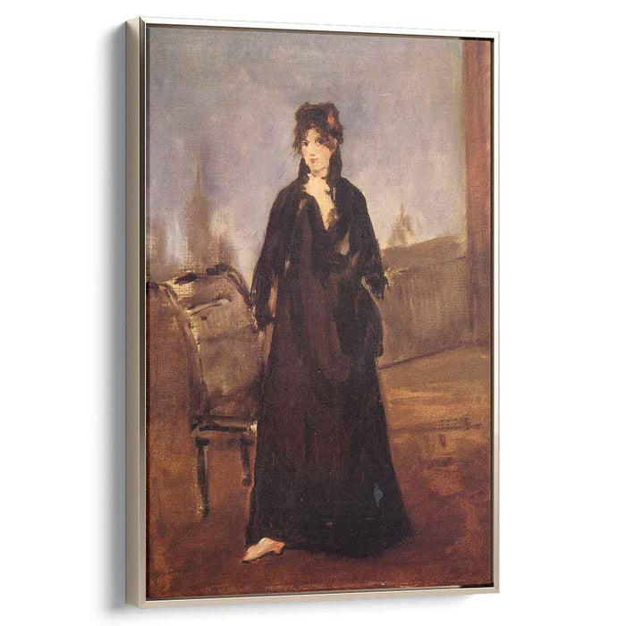 Young woman with a pink shoe (Portrait of Berthe Morisot) (1868) by Edouard Manet