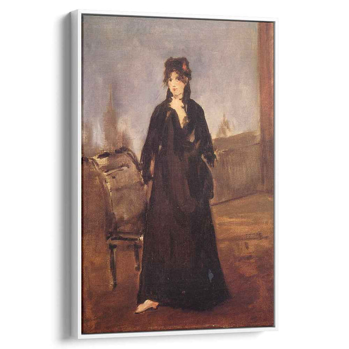 Young woman with a pink shoe (Portrait of Berthe Morisot) (1868) by Edouard Manet