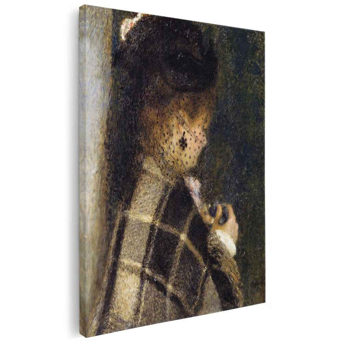 Young Woman with a Veil (1877) by Pierre-Auguste Renoir