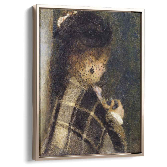 Young Woman with a Veil (1877) by Pierre-Auguste Renoir