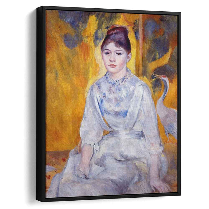 Young Woman with Crane (1886) by Pierre-Auguste Renoir